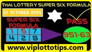 Thai Lotto Super Six Formula Down Hit Game 01-10-2024
