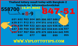 Thai Lottery Result Today With Bangkok 2 formula 16.07.2025