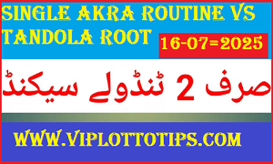 Thai Lottery Single Akra Routine vs Tandola Root 16.07.2025
