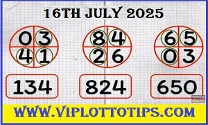 Thai lottery 3up 100% Sure Down set pass Result 16-07-2025
