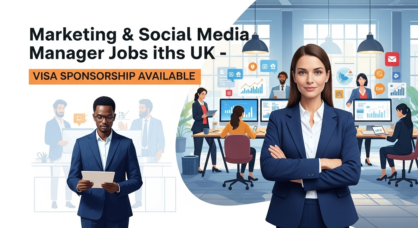 Marketing & Social Media Manager – UK Visa Sponsorship Available
