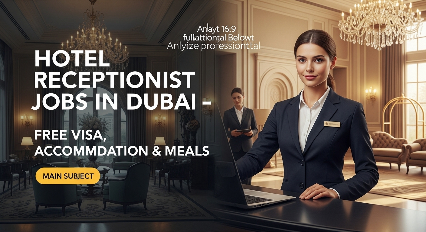 Hotel Receptionist – Dubai (Free Visa, Accommodation & Meals)