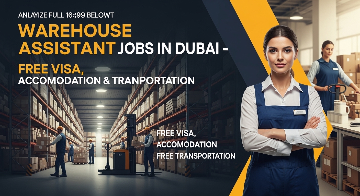 Warehouse Assistant – Dubai (Free Visa, Accommodation & Transportation)